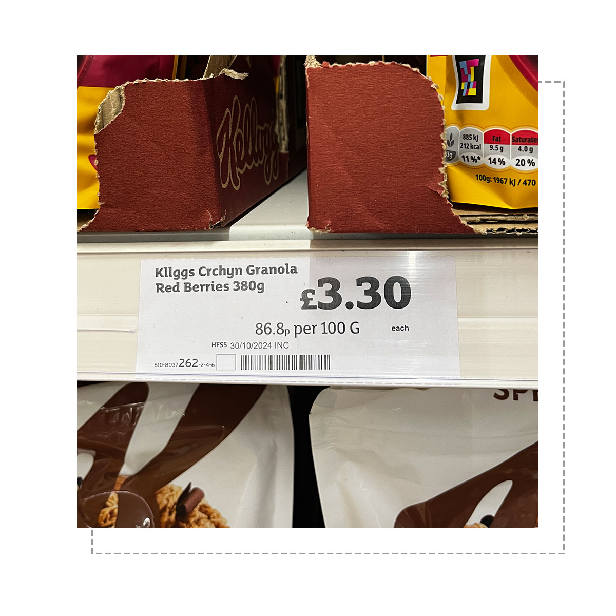 paper supermarket pricing label Paper pricing label